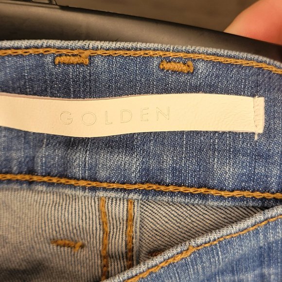 Men's Golden Jeans Signature Blanco Denim Like New Size 36 - Picture 5 of 8